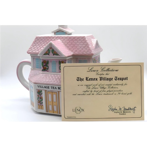 LENOX SPICE VILLAGE TEA ROOM TEAPOT COLLECTION NWB RARE - Picture 10 of 11